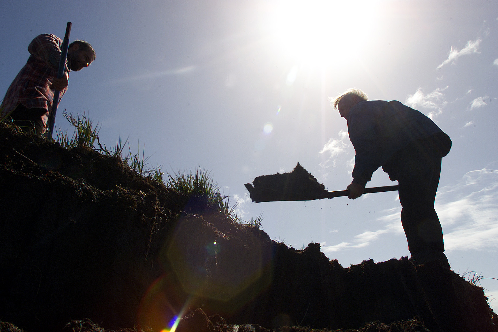 Peat cutting